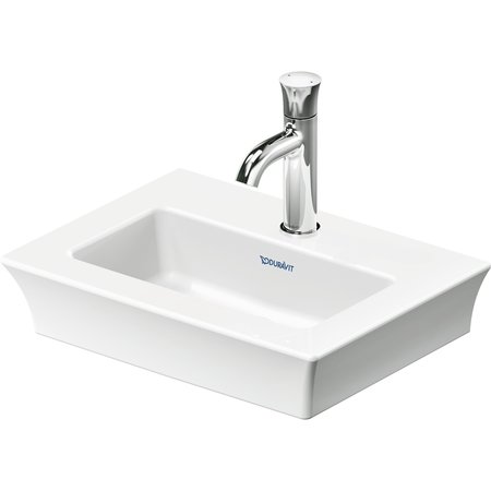 DURAVIT White Tulip Hand Sink 17 3/4  White High Gloss, Faucet Hole Platform, Number Of Faucet Holes: 1 - 0737450041